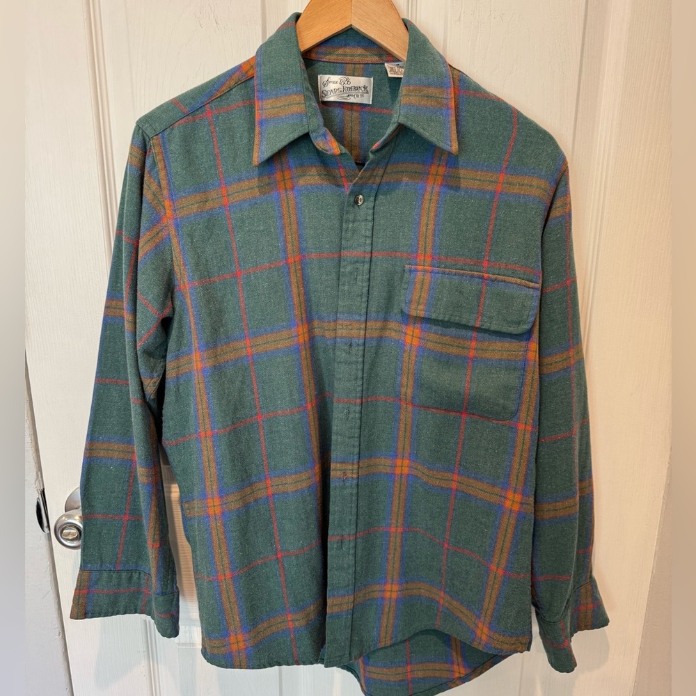 Vintage Sears Roebuck Button Up Long Sleeve Men’s top